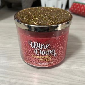 Bath & Body works 3-wick candle. Limited Edition - Wine Down Pomegranate Sangria